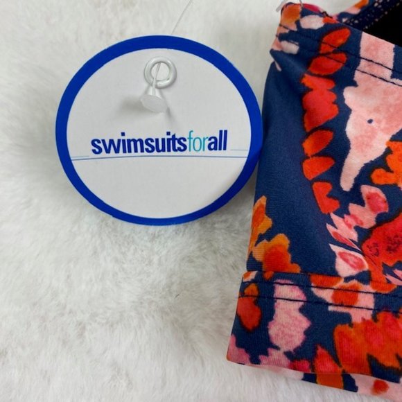 NWT‎ Swimsuits For All 2 Piece Halter Bikini Swimsuit, size 14 - Picture 9 of 11